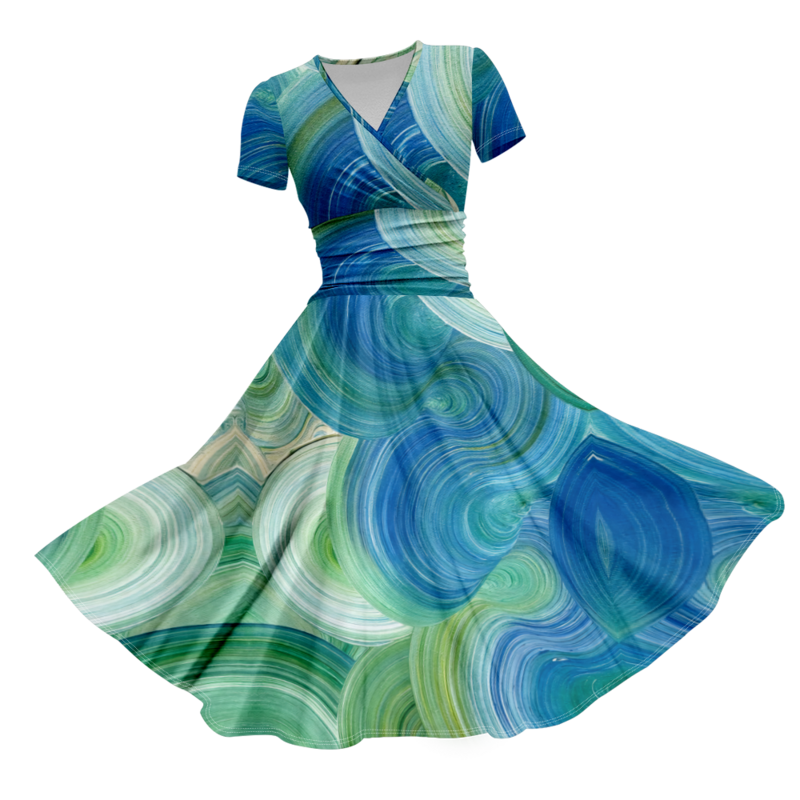 Женское летнее платье-макси с принтом, элегантное платье для девушек