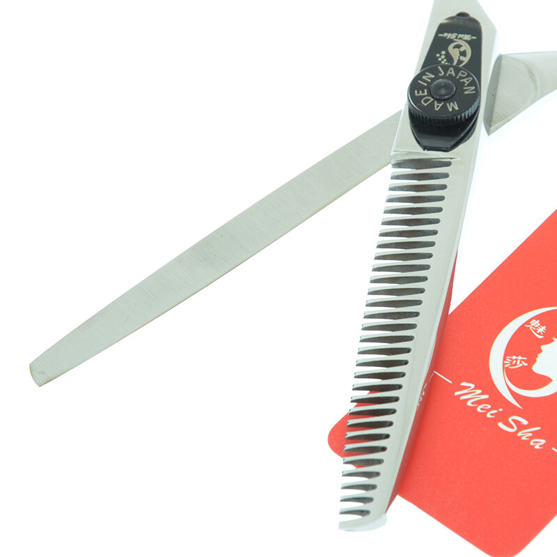 Meisha 5.5/6 cal japonia stali zestaw nożyczek fryzjerskich 440C profesjonalne cięcie nożyce degażówki Salon strzyżenie A0082A
