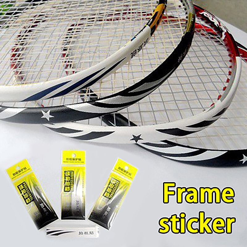 3g Badminton Racket Protection Sticker With Full Frame Anti-Collision Strip, Racket Head Protection Wire 7*2*1cm