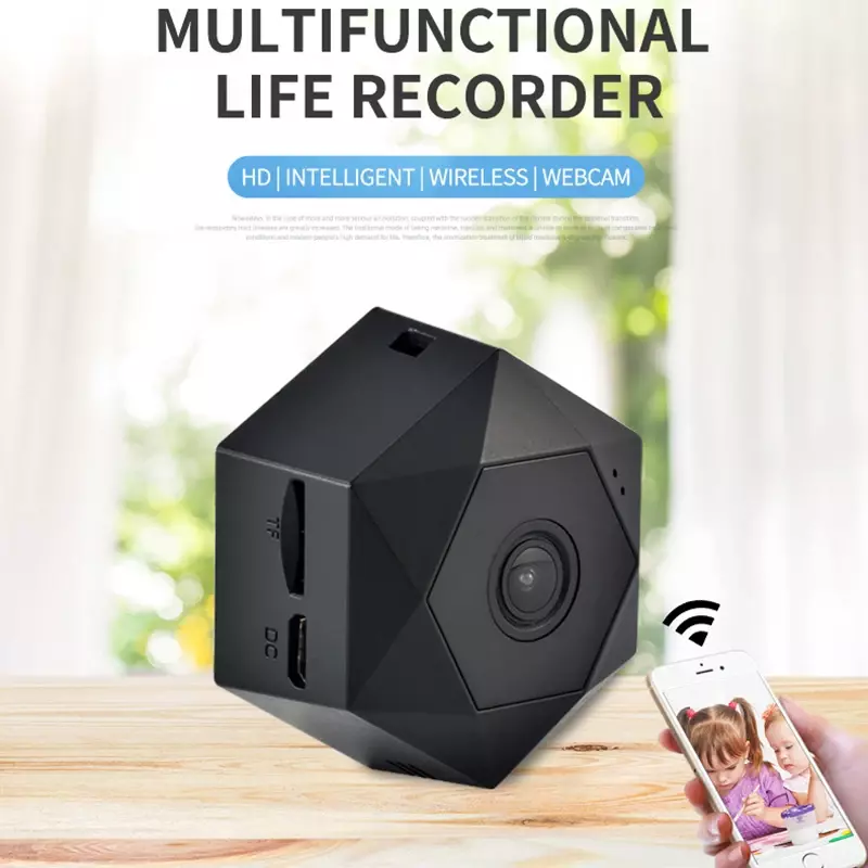 WD01 Wireless Network Monitoring Home Camera View Home Safety Monitoring Infrared Night Vision Mobile Phone Connection Real time
