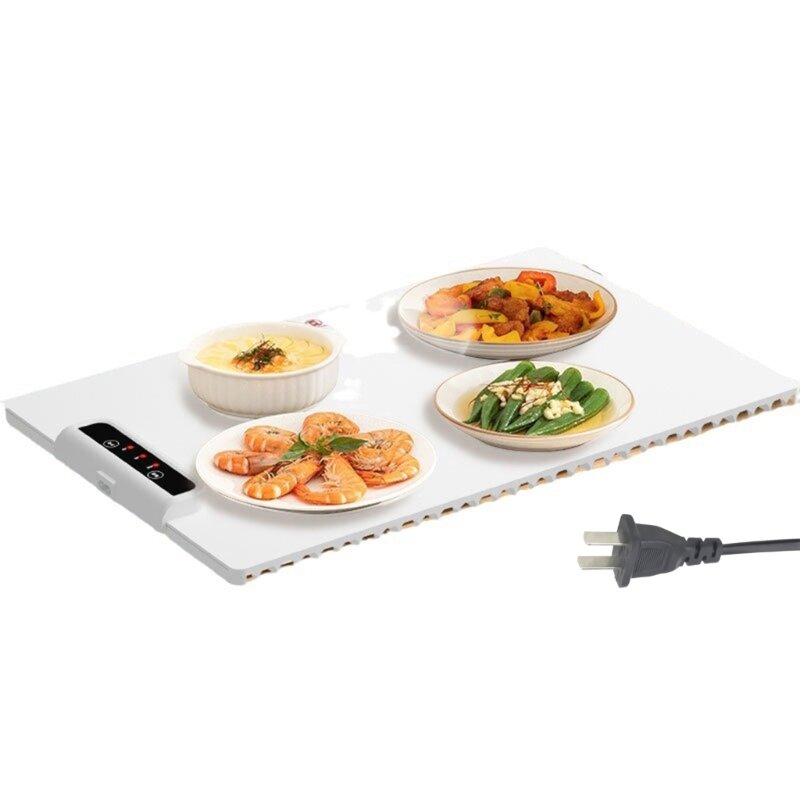 Khay hâm nóng bằng điện chống trượt Nhiệt độ có thể điều chỉnh Khay gia nhiệt Hâm nóng bằng điện Khay hâm nóng thức ăn cho thực