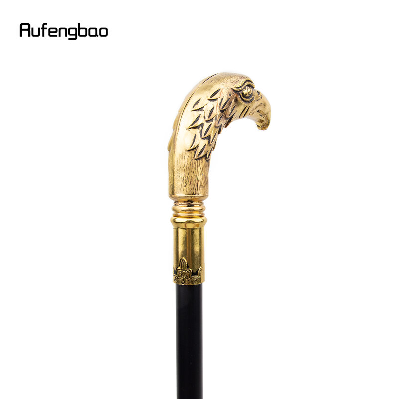 Golden Long Head Eagle Luxury Walking Stick Party Fashion Elegant Walking Stick Decorative Cospaly Cane Knob Crosier 90cm