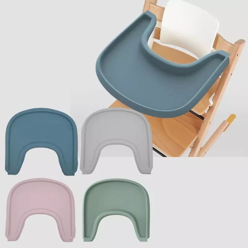 Silicone High Chair Tray Mat Serving Cushion for Stokke Dinning Chairs Keep Mealtime Organized and Enjoyable for Baby