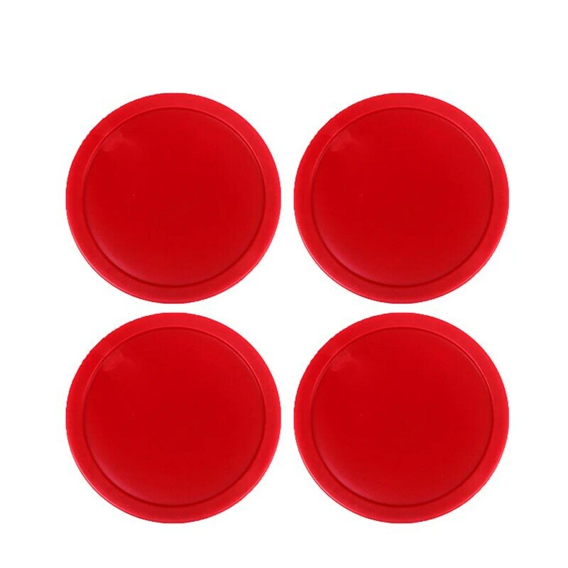 Discos de Hockey de aire de alta calidad, accesorios de mesa de plástico, rojo, 82mm, 63mm, 10 piezas