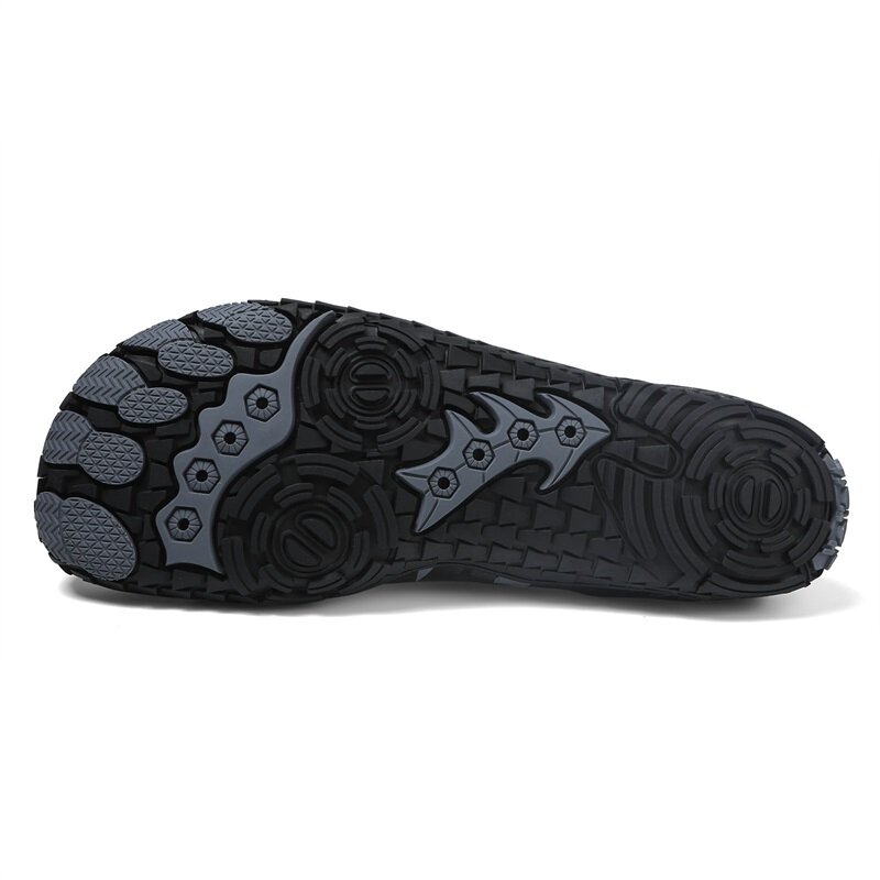 Zapatos de agua de secado rápido para hombres y mujeres, zapatillas de Yoga con suela de goma antideslizante, salida de drenaje, zapatos descalzos de natación, punta ancha, 36-46