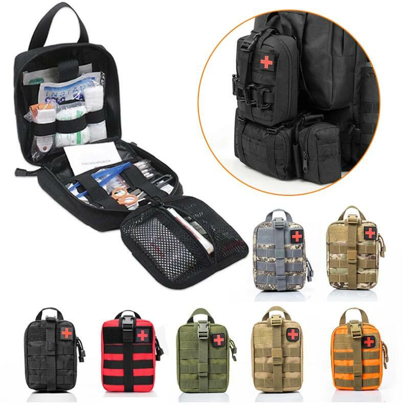 First Aid Kit Tactical Bag Survival Pouch Outdoor Medical Box Large Size SOS Bag Tactical First Aid Bag Medical Kit Bag Molle EM