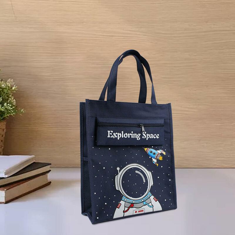 Cartoon Tote Bag Oxford Cloth Handbag for Children Boys Girls Travel