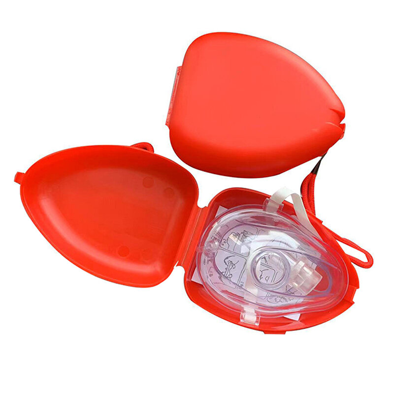 1Pc Artificial Respiration One-Way Breathing Valve Mask First Aid CPR Training Breathing Mask Protect Rescuers Mask Accessories
