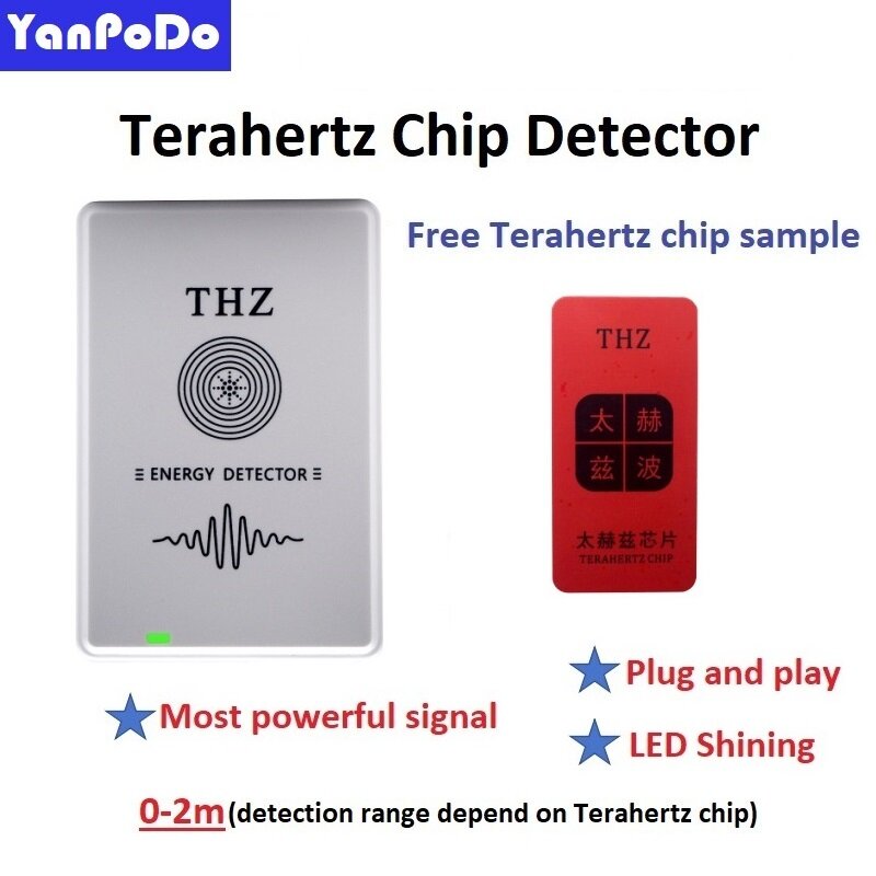 Chip Terahertz de alta sensibilidad, Detector de Chip THZ implantado cuántico, tarjeta de energía para detección de almohada, peine, taza y plantilla, 10 unidades por lote