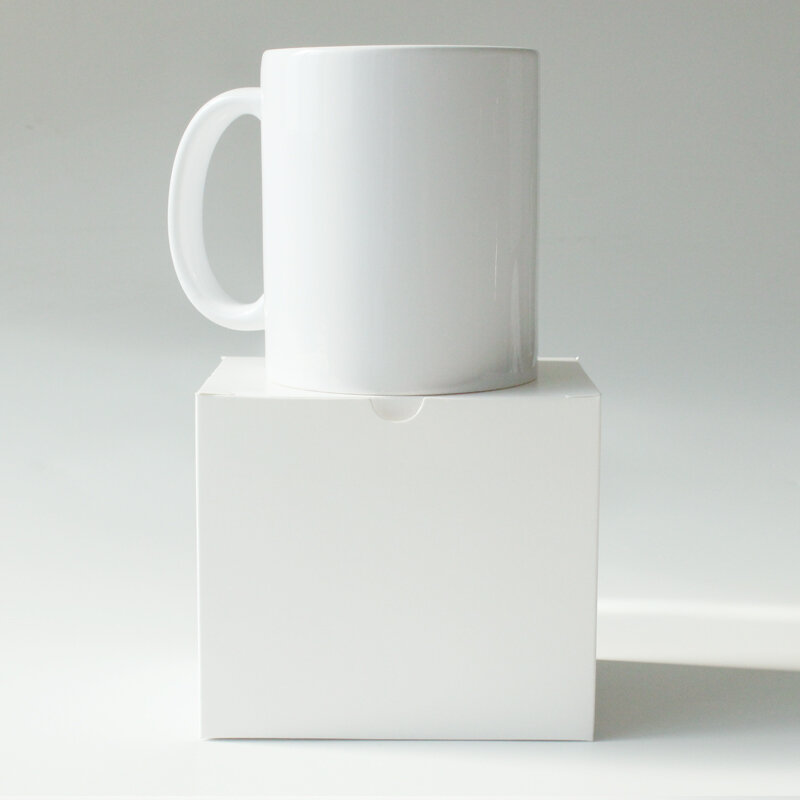 Kustom productCustom Mug kemasan kotak putih kardus kotak warna kotak hadiah untuk 11 oz cangkir