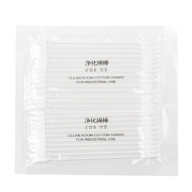 25x Cotton Disposable Stick Cleaning Tool for  Earphone Phone Charge Port Dropship