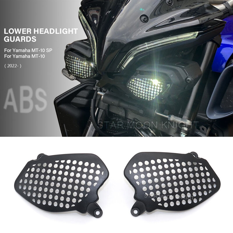 Protector de faro inferior para motocicleta Yamaha, accesorio antiniebla, posición auxiliar, luz de giro, cubierta de protección de rejilla, para MT-10 SP MT10 MT 10 2022