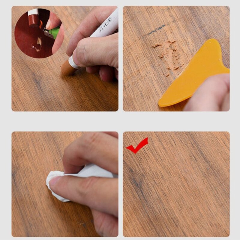 Furniture Repair Wood Repair Marker for Touch Up Repair Pen-Markers for Stains Scratches Wood Floors Tables Bedposts