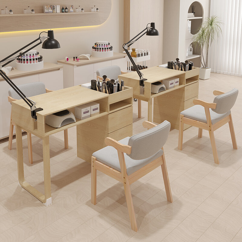 White Storage Nail Desk Organizer Drawer Aesthetic Designer Nail Table Manicure Modern Stolik Do Paznokci Manicure Furniture
