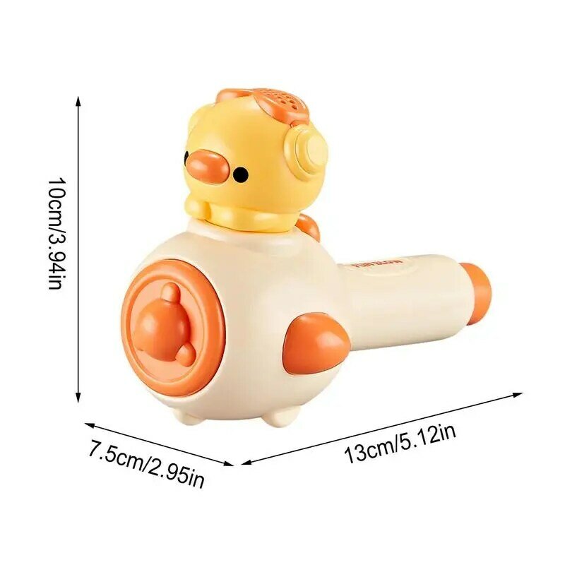 Blowing Ball Breathing Exercise 3-in-1 Cute Duck Whistle Floating Blow Pipe Toy For Physics Knowledge Exercise Lung Capacity