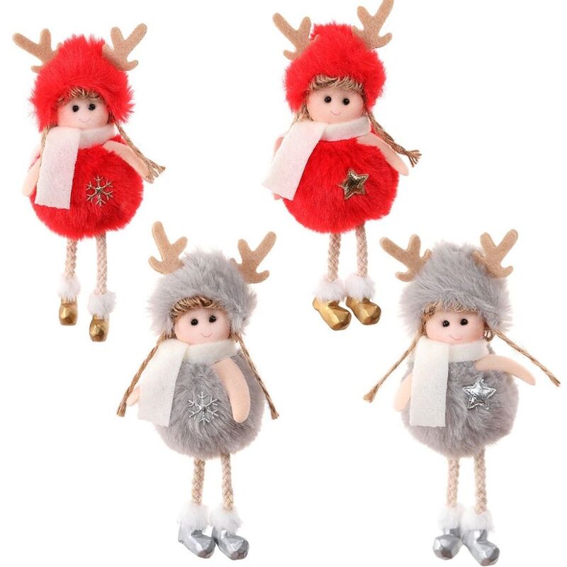 Pluche Kerstboom Hangende Ornamenten Eenvoudig Gebruik Modieuze Engel Pop Engel Pop Hanger Schattige Pluche Gaas Rok Engel Kids Geschenken
