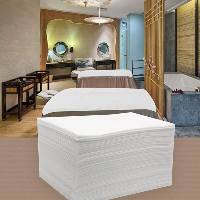 100PCS Disposable Bed Sheets Beauty Salon Spa Massage Thickened Sheets No-Woven Table Cover Eyelash Extension Tattoo Travel
