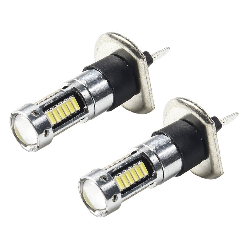 Kit de conversión de bombilla de conducción antiniebla LED blanca, luces de conducción antiniebla impermeables ultrabrillantes, luz de circulación diurna DRL, 2 piezas, H1, 6000k