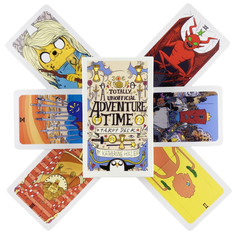 Adventure Time tarocchi A 78 Deck Oracle English Visions divinazione Edition Borad Playing Games