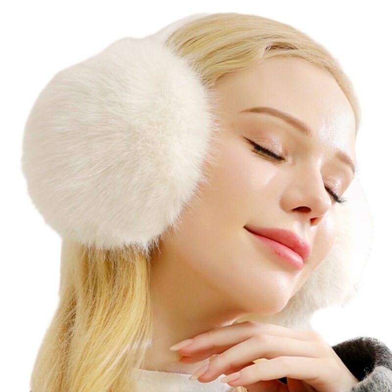 Lovely Ear Muffs for Women Girls Cold Weather Ear Protectors Windproof Plush Earmuff for Kids Winter Warm Ear Warmers