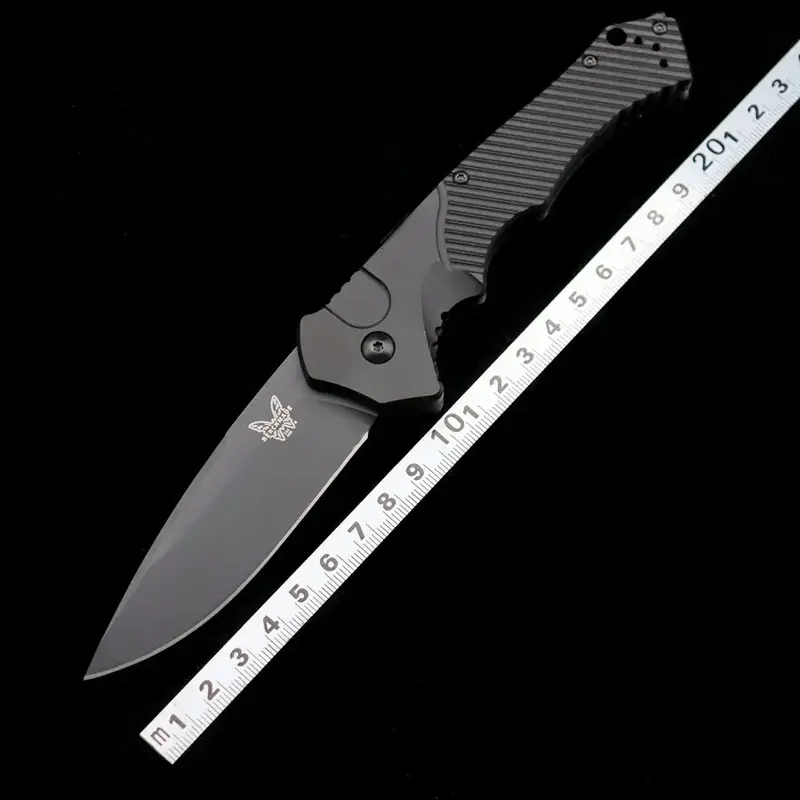 Zewnętrzny nóż składany 9600BK uchwyt aluminiowy bezpieczeństwa samoobrona kempingowego kieszonkowe noże narzędzie EDC