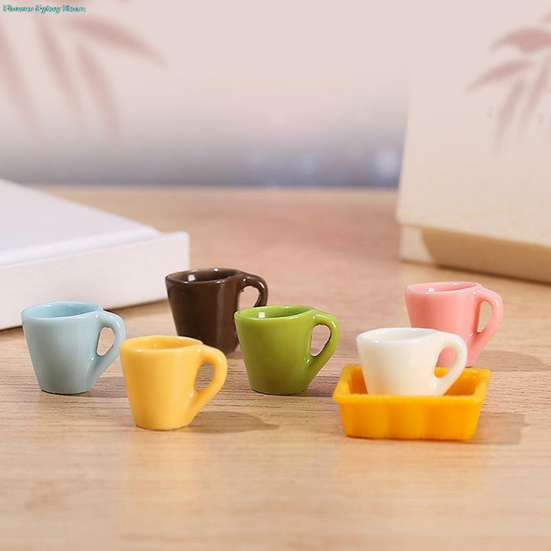 Miniature Cup Coffee Cup, Tea Cup, Escalcuisine, Britware Accessrespiration, Butter House, Life Scene Decor, New, Racing House, 1:12, 4Pc Set