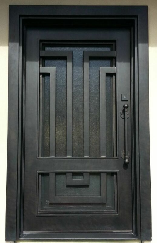 باب حديد مطاوع مفرد ، تصميم خارجي احترافي ، صيني