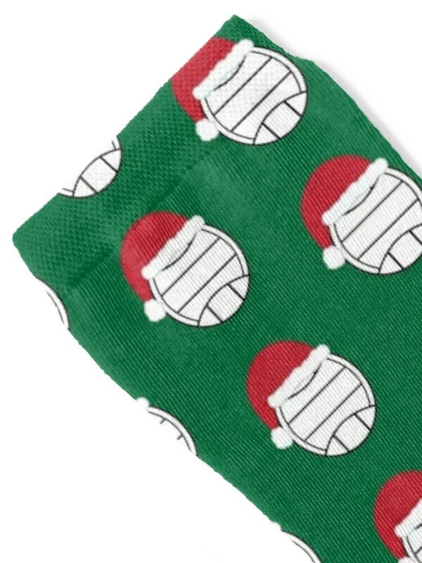 Calcetines antideslizantes con calefacción para hombre y mujer, medias de Papá Noel para voleibol
