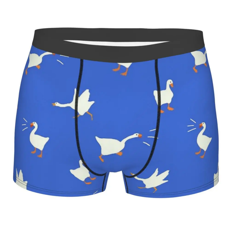 Blue untuntled Goose Honk Bell Game Internet Meme mutande mutandine traspiranti intimo uomo pantaloncini stampati slip Boxer