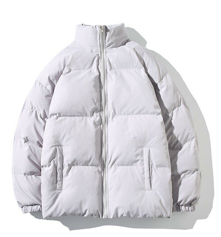 남성용 두꺼운 따뜻한 코튼 패딩 재킷, 슬림핏 스탠드 칼라, 청소년 겨울 재킷 및 코트, 가을 겨울