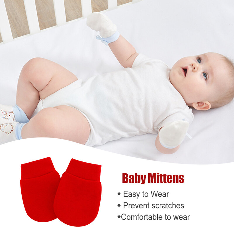 Baby Mittens Comfortable Feeling Newborn Gloves Classic Style Considerate Design Infant Accessories Clothing Decoration