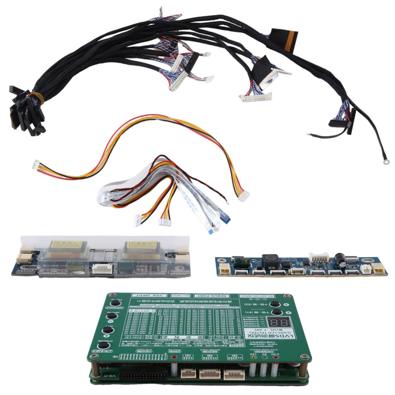 Laptop Computer TV LCD LED Test Tool Kit Set Panel Tester Kit für Reparatur Bildschirm Monitor Anzeige mit 14 Stück lvds Kabel