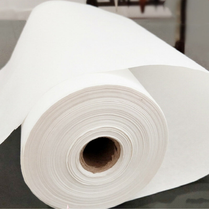 Rolling Xuan Papier Chinese Ruwe Rijst Papier Kalligrafie Schilderen Papier Half Rijp Xuan Papier Wit Rijstpapier Carta Di Riso