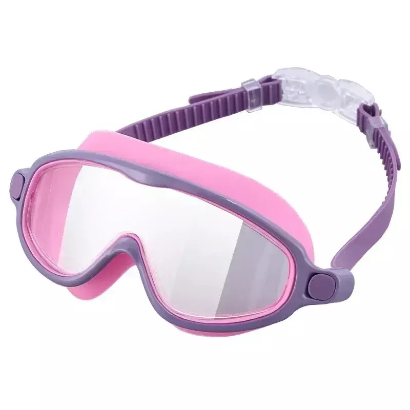 Duże oprawki profesjonalne pływanie wodoodporne miękkie silikonowe okulary pływać okulary przeciwmgielne UV mężczyźni kobiety gogle dla mężczyzn kobiety