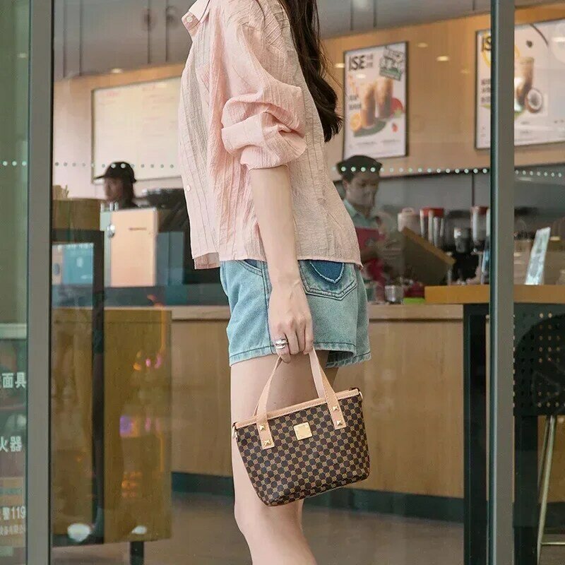 LB012 borse da donna alla moda 2023 da donna, cesto di verdure stampato casual alla moda, borsa a secchiello a una spalla