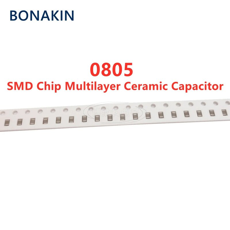 Condensador cerámico multicapa, Chip X7R SMD, 50 piezas, 0805, 300PF, 50V, 100V, 250V, 500V, ± 10%, 301K