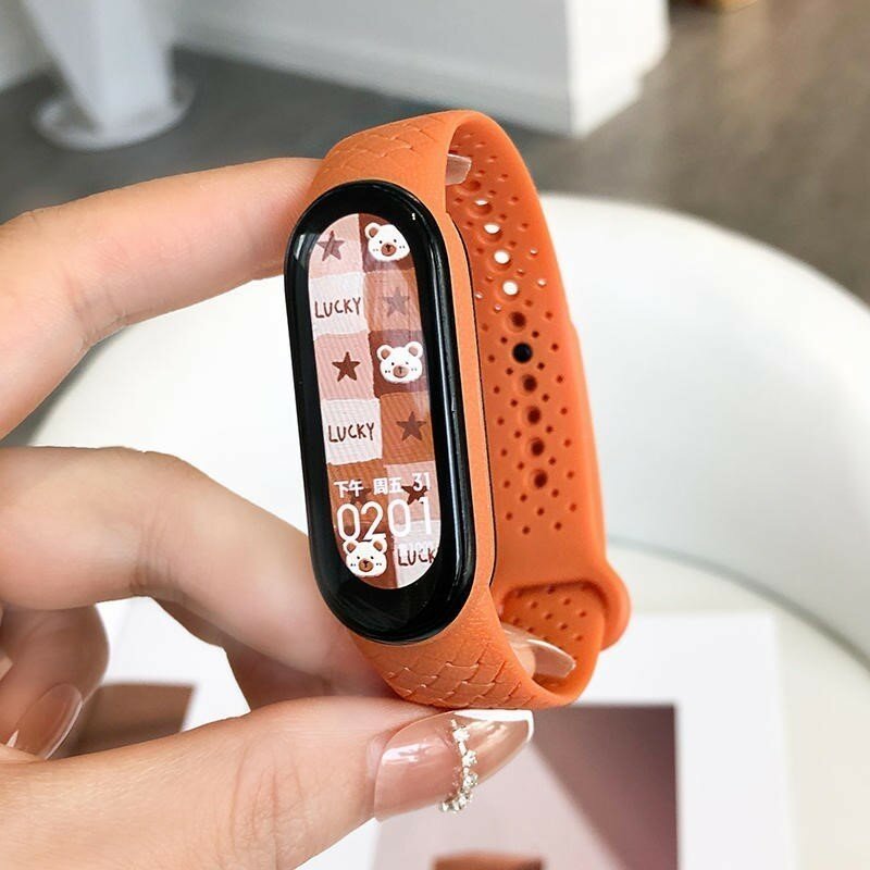Sport Bracelet for Mi band 6 7 Silicone Braided Wristband Miband Smartwatch Replacement Correa for xiaomi mi band 4 3 5 6 Strap