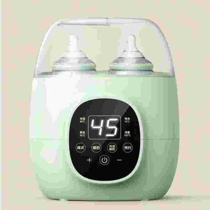 Double Baby Bottle Warmer for Breastmilk and Formula - Fast Milk Bottle Heater for Twins, Baby Food Warmer with Timer