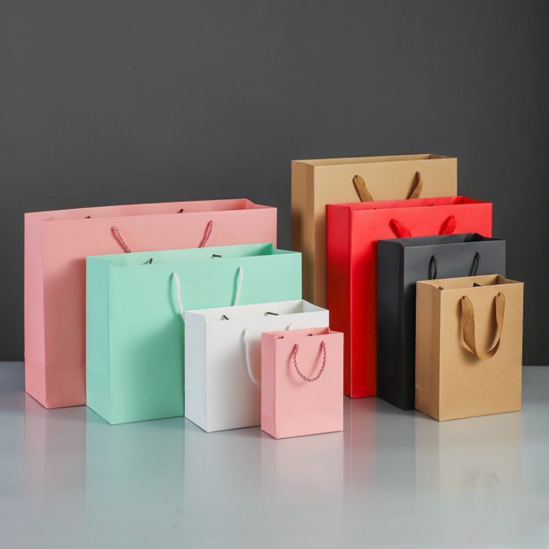 Paper Bag Pack Products Embalagem para Pequenas Empresas, Presentes De Férias, Casamento, Suprimentos De Fábrica
