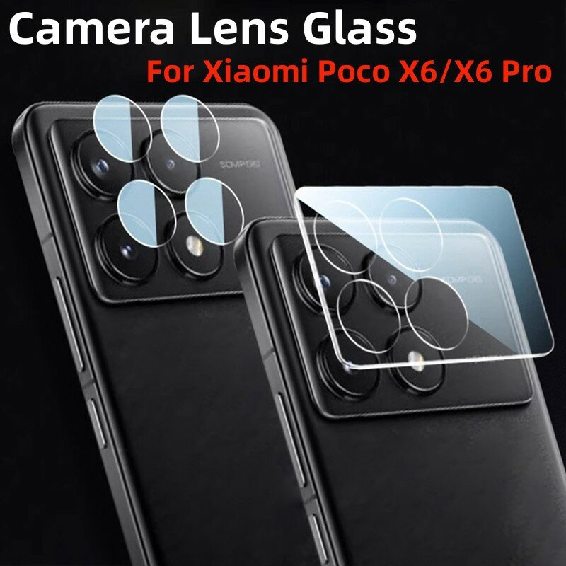 Vetro dell'obiettivo della fotocamera per Xiaomi Poco X6 Pro 5g Full Cover Screen Protector pellicola protettiva dell'obiettivo della fotocamera Poco X6 X 6 Pro Lens Glass