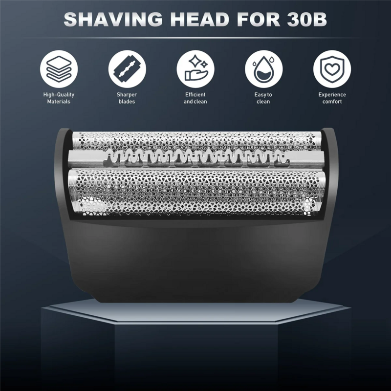 Pantalla de lámina de repuesto 30B para afeitadora Braun 3 Series SmartControl, 5494, 4835, 197S, 195S, 4845