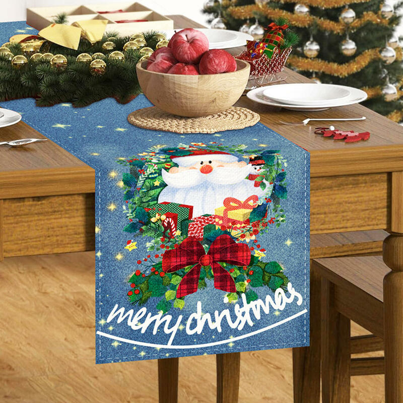 Рождественская Декоративная скатерть со снеговиком и снежинками, украшение для свадебной вечеринки, скатерть для обеденного стола, гостиной, скатерть для стола