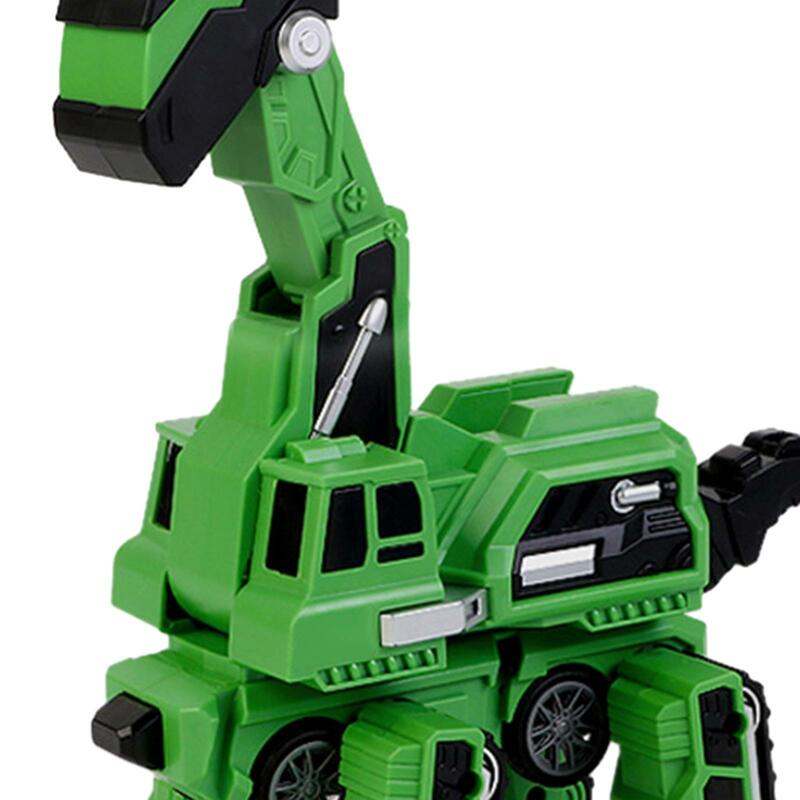 Transforming Dinosaur Car Automatic Crash Inertial Toddler Robot Construction Vehicle for Game Preschool Travel Activity
