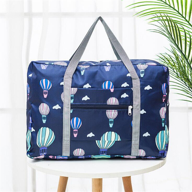 Hohe Kapazität Reisetasche Nylon Faltbare Duffel Tasche Hand Gepäck Für Männer Und Frauen Mode Gedruckt Organizer Tasche Reise Lagerung