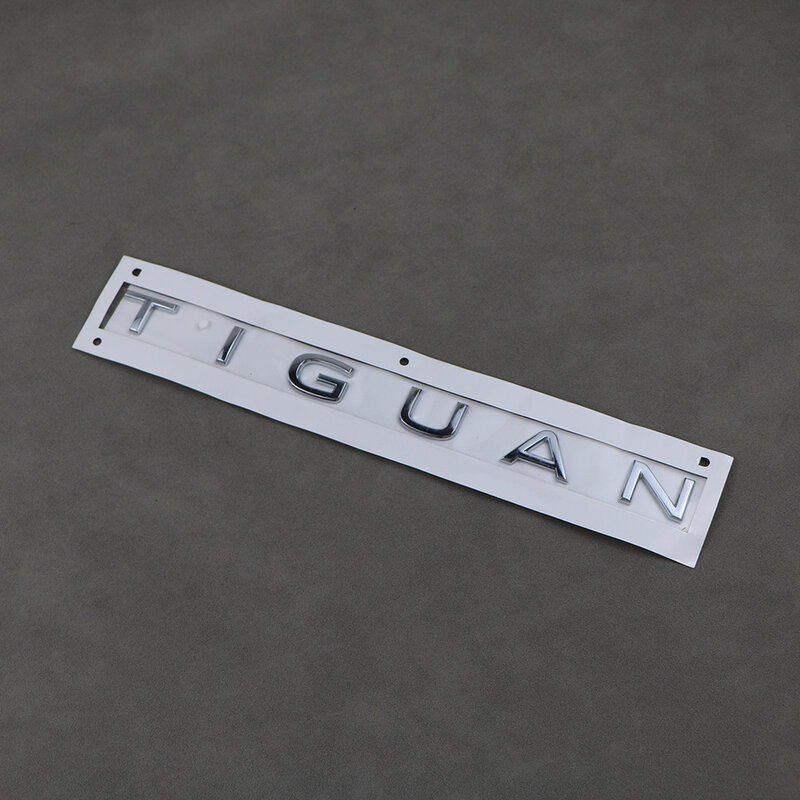 Achterste Kofferbak Embleem Tiguan Logo Badge Sticker Abs Plastic Zilver Voor Vw Tiguan