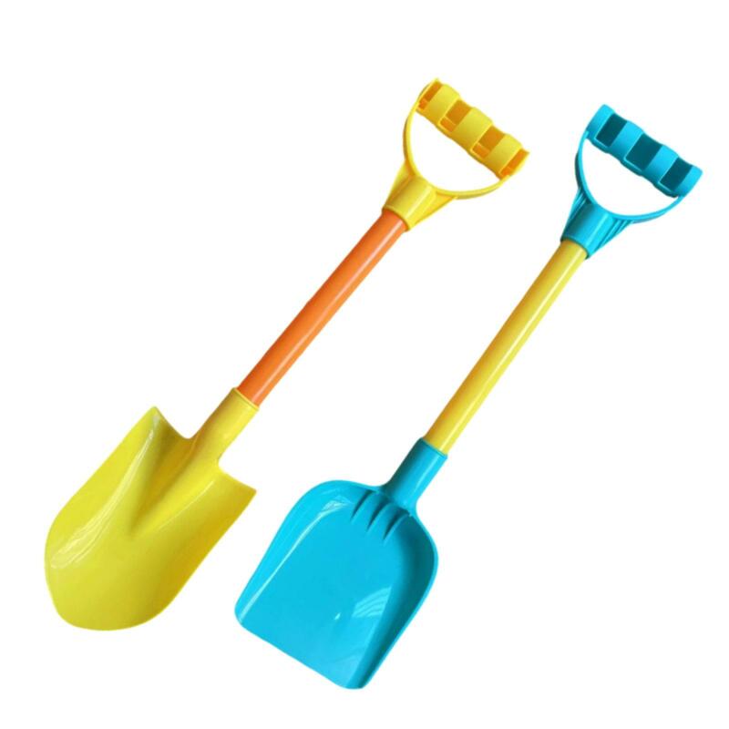 2x Sand Shovels Toys Travel Sandbox Toy Outdoor Toys Sturdy Snow Scoops for Girls Boys Kids Children Toddlers Birthday Gifts