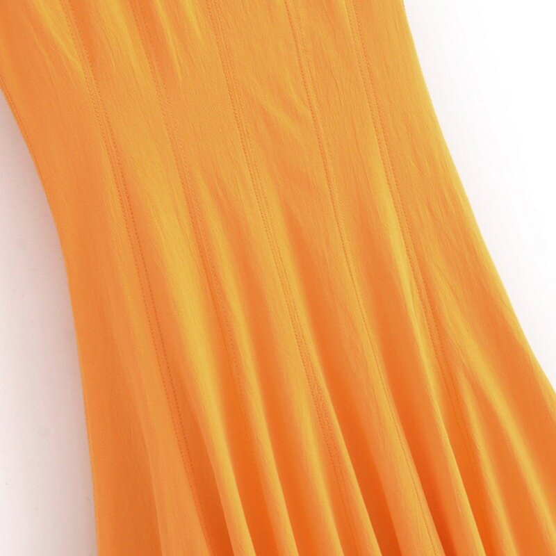 Платье женское ТРАПЕЦИЕВИДНОЕ средней длины, элегантный повседневный длинный сарафан без рукавов, с круглым вырезом и поясом, лето 2024