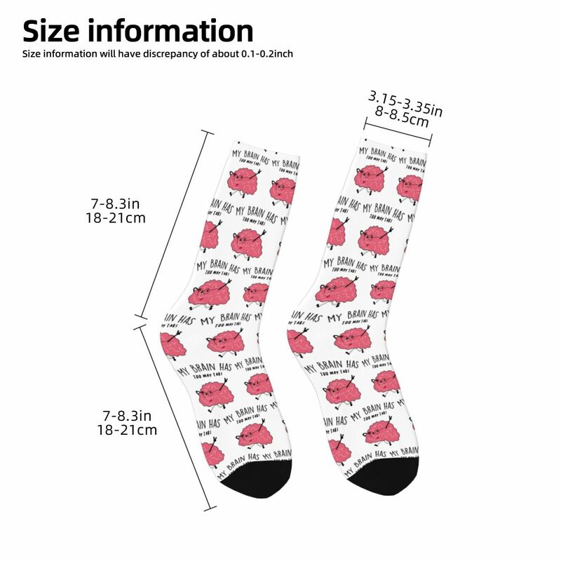 Brain Tabs Socken Harajuku hochwertige Strümpfe ganzjährig lange Socken Zubehör für das Geburtstags geschenk der Frau