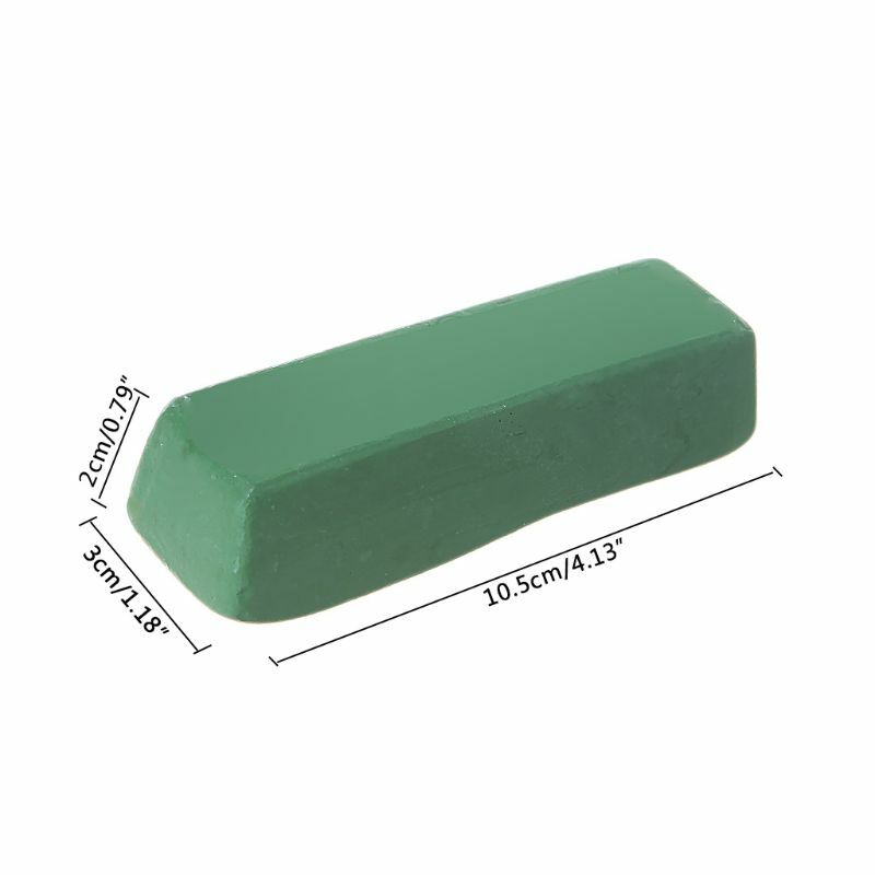 X37E Weiß/Grüne Poliermasse, poliertes Werkstück, für Edelstahl