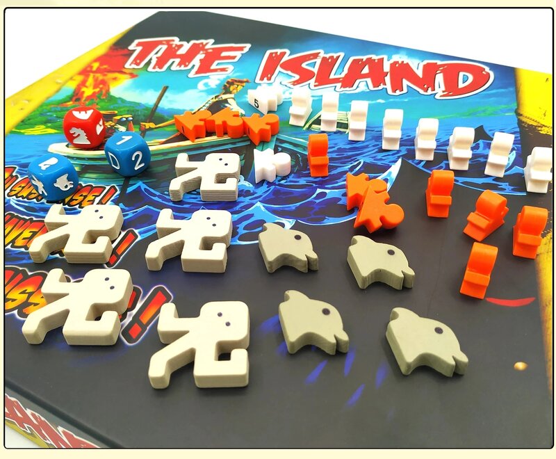Kartu kualitas tinggi permainan Pulau pelarian dari papan Atlantis permainan bertahan hidup untuk anak-anak keluarga anak permainan pesta permainan menyenangkan 2024